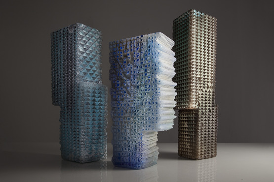 Glass vessels by Thaddeus Wolfe