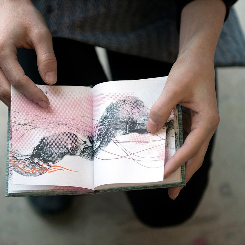 A handmade artist book