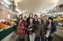 Students on a visit to the West Side market