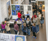 Parents and students enjoying the Young Artist Exhibition reception. 