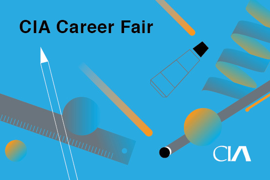 Promotional abstract graphic for CIA Career Fair