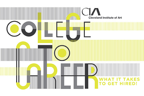 College to Career typographic flier