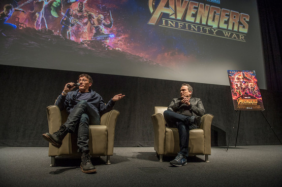 The Russo brothers answer questions from the audience
