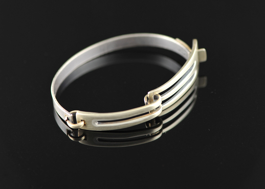 Metal bracelet by Pam Argentieri