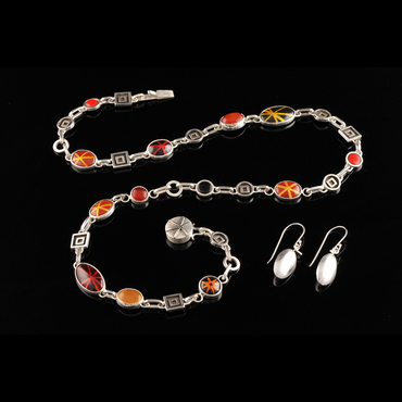 Necklace and earring set by Pam Argentieri
