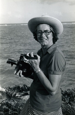 Franny Taft with camera