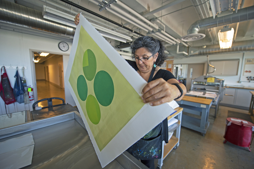 CIA's printmaking studios offer various printing opportunities