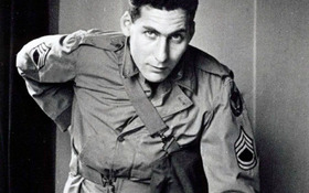 Young Manuel Bromberg is U.S. Army uniform